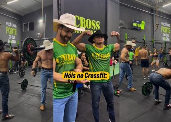 'Crossfiteiros do agro' viralizam ao treinar de chapéu, bota e fivela em Campo Grande