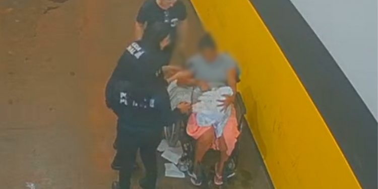 Vídeo mostra momento em que visitante dá à luz dentro de presídio de Dourados